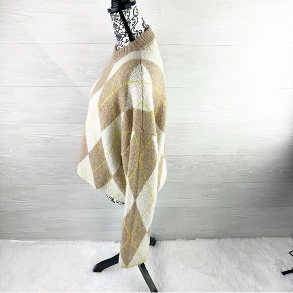 Pringle of Scotland x H&M Diamond Check Wool Blend Sweater - Picture 6 of 9